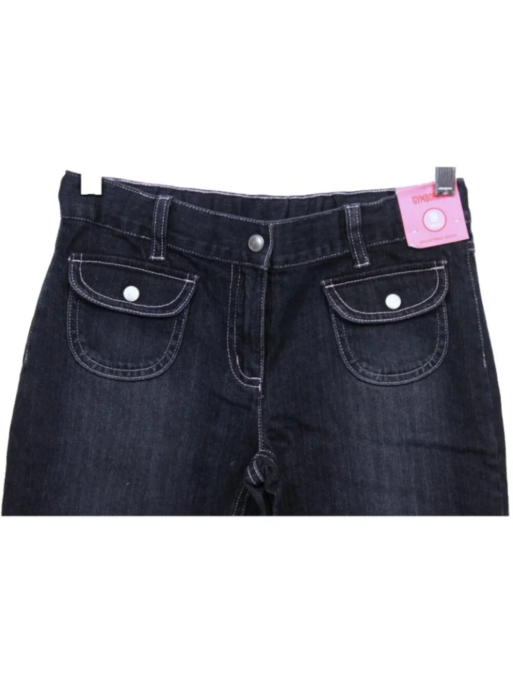 2008 Gymboree Sweeter Than Chocolate Jeans sz 8 Plus Rhinestones Flare Denim